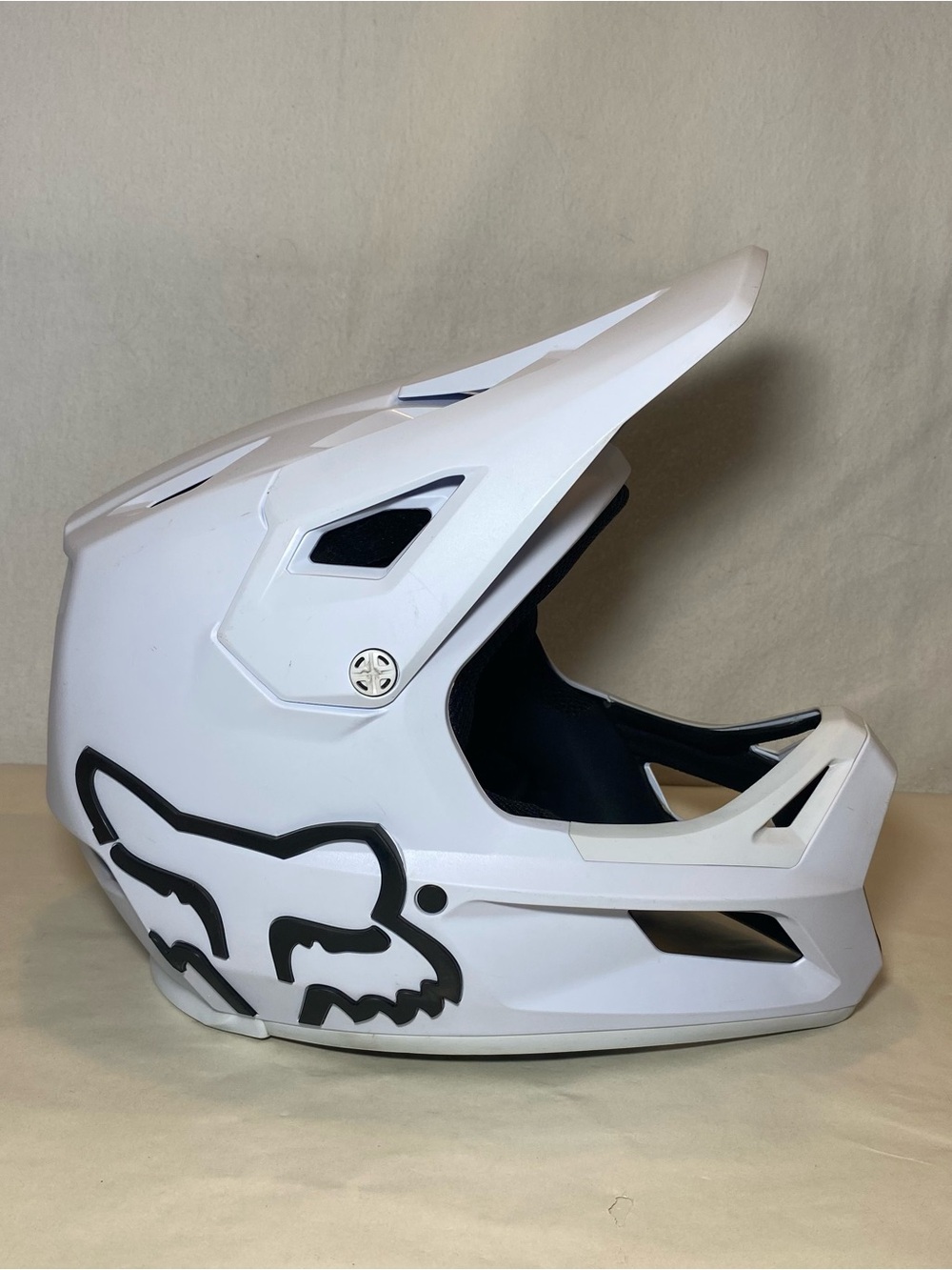 FOX RAMPAGE Racing Helmet Bike BMX Motor Sports Matte White Youth Large $250